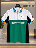 Casablanca 100% Imported Cotton Lycra Fabric Very Premium Polo Neck Tshirt