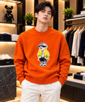 Ralph Lauren Imported Heavy Knitted Fabric Front Heavy Patch Very Premium Full Sleeves Sweat Tshirt