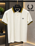 Fred Perry 100% Imported Cotton Lycra Fabric Very Premium Polo Neck Tshirt