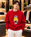 Ralph Lauren Imported Heavy Knitted Fabric Front Heavy Patch Very Premium Full Sleeves Sweat Tshirt