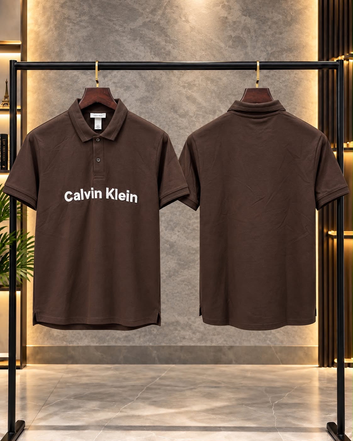 Calvin Klein  100% Imported Cotton Lycra Fabric Very Premium Polo Neck Tshirt