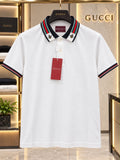 Gucci 100% Imported Cotton Lycra Fabric Very Premium Polo Neck Tshirt