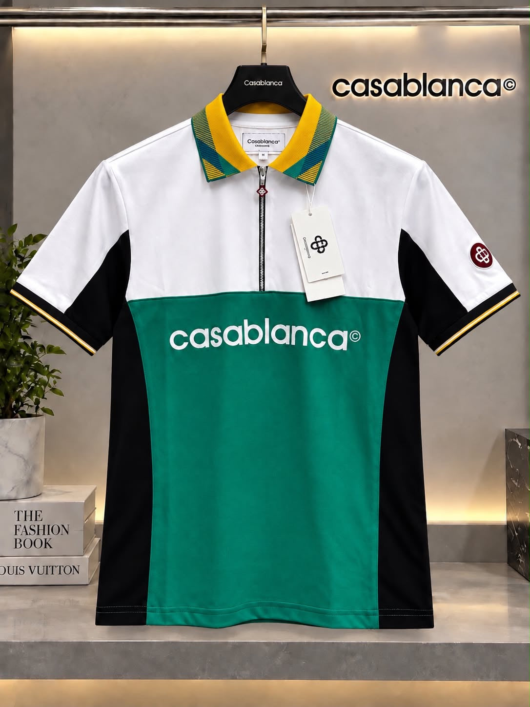 Casablanca 100% Imported Cotton Lycra Fabric Very Premium Polo Neck Tshirt