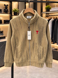 Ami Paris Imported Heavy Cordroy Fabric Very Premium Premium Zipper Jacket