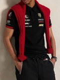Ralph Lauren Polo Motorsport Racing Series 100% Imported Matty Cotton Lycra Fabric Very Premium Polo Neck Tshirt