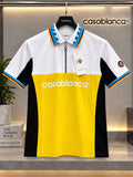 Casablanca 100% Imported Cotton Lycra Fabric Very Premium Polo Neck Tshirt