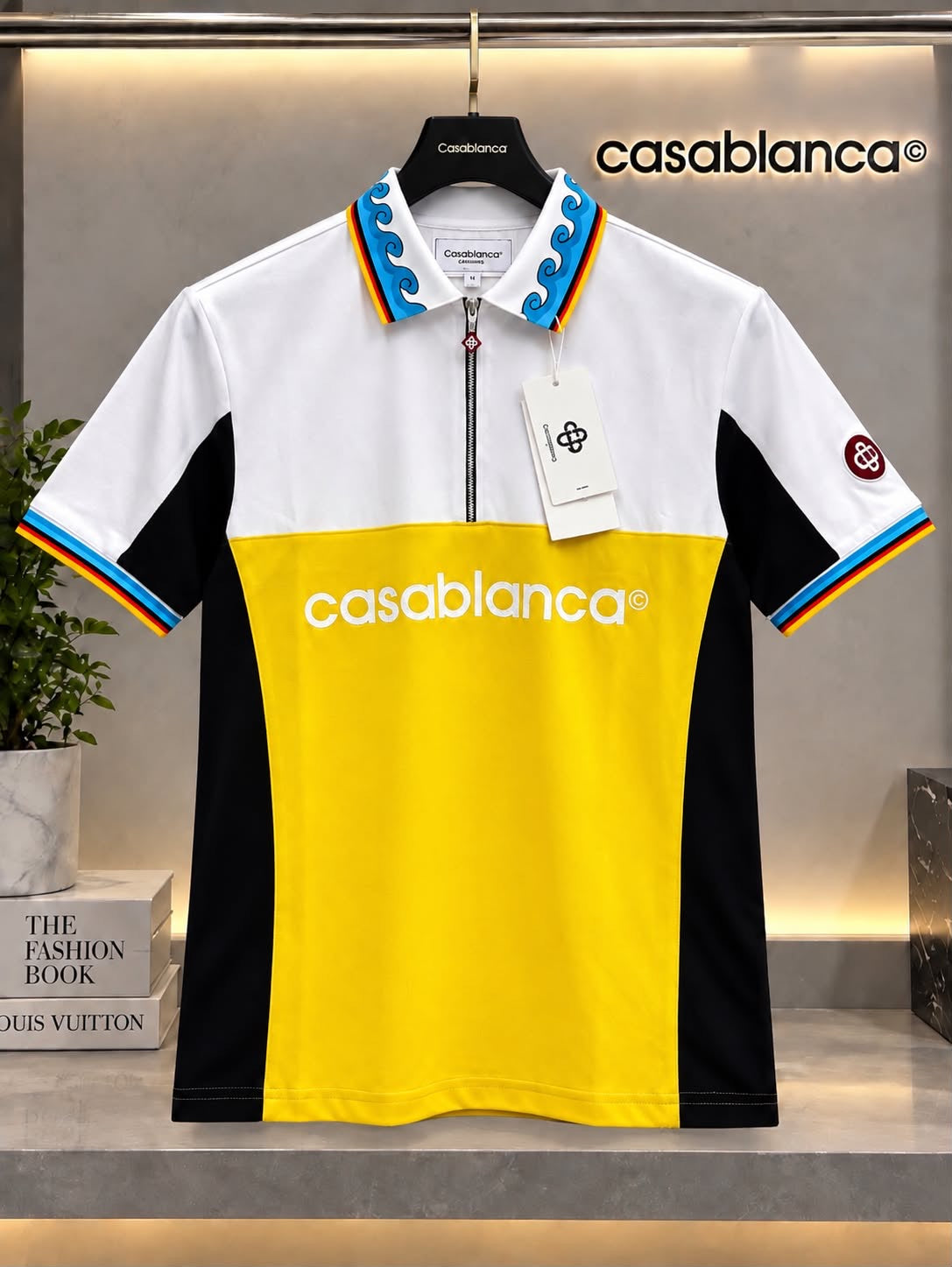 Casablanca 100% Imported Cotton Lycra Fabric Very Premium Polo Neck Tshirt