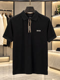 Hugo Boss 100% Imported Cotton Lycra Fabric Very Premium Polo Neck Tshirt