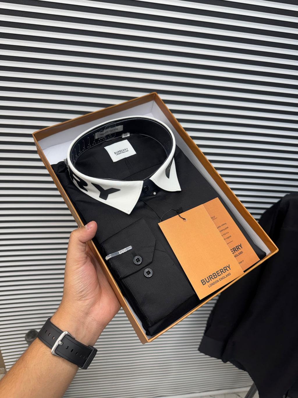 Burberry Shirt (Cotton Lycra) With OG Box