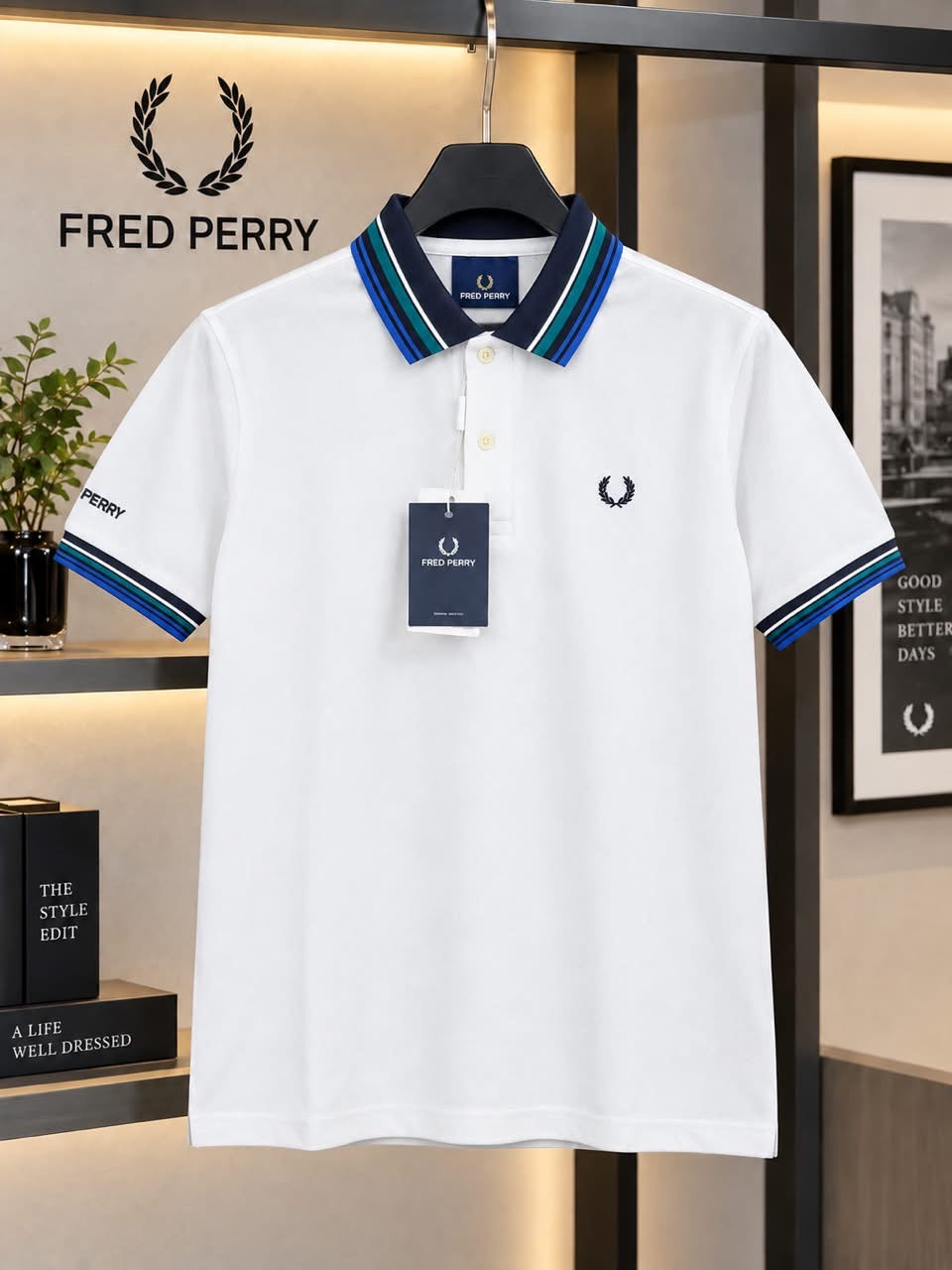Fred Perry 100% Imported Cotton Lycra Fabric Very Premium Polo Neck Tshirt