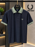 Fred Perry 100% Imported Cotton Lycra Fabric Very Premium Polo Neck Tshirt