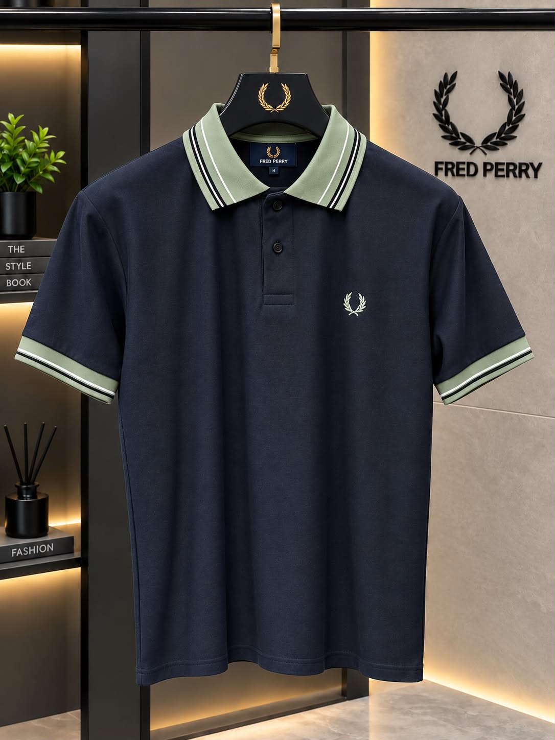 Fred Perry 100% Imported Cotton Lycra Fabric Very Premium Polo Neck Tshirt