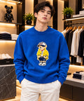 Ralph Lauren Imported Heavy Knitted Fabric Front Heavy Patch Very Premium Full Sleeves Sweat Tshirt
