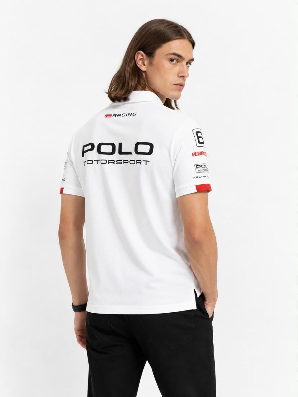 Ralph Lauren Polo Motorsport Racing Series 100% Imported Matty Cotton Lycra Fabric Very Premium Polo Neck Tshirt