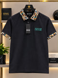 Versace 100% Imported Cotton Lycra Fabric Very Premium Polo Neck Tshirt
