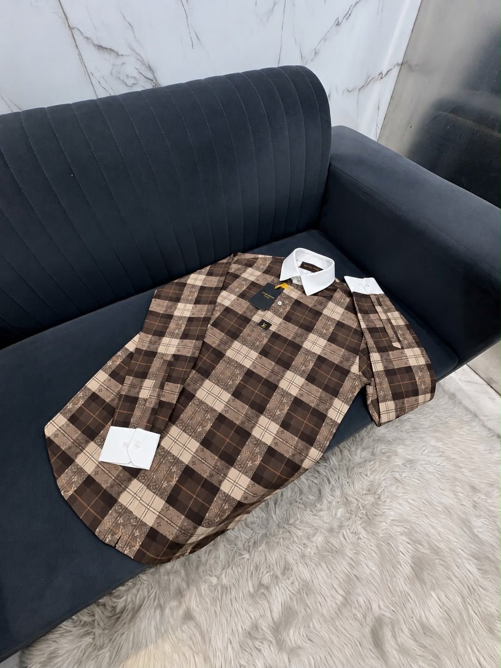 Louis Vuitton 100% Imported Fabric very Premium Celebrity Choice Designer Shirt