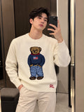 Ralph Lauren Imported Heavy Knitted Fabric Front Heavy Patch Very Premium Full Sleeves Sweat Tshirt