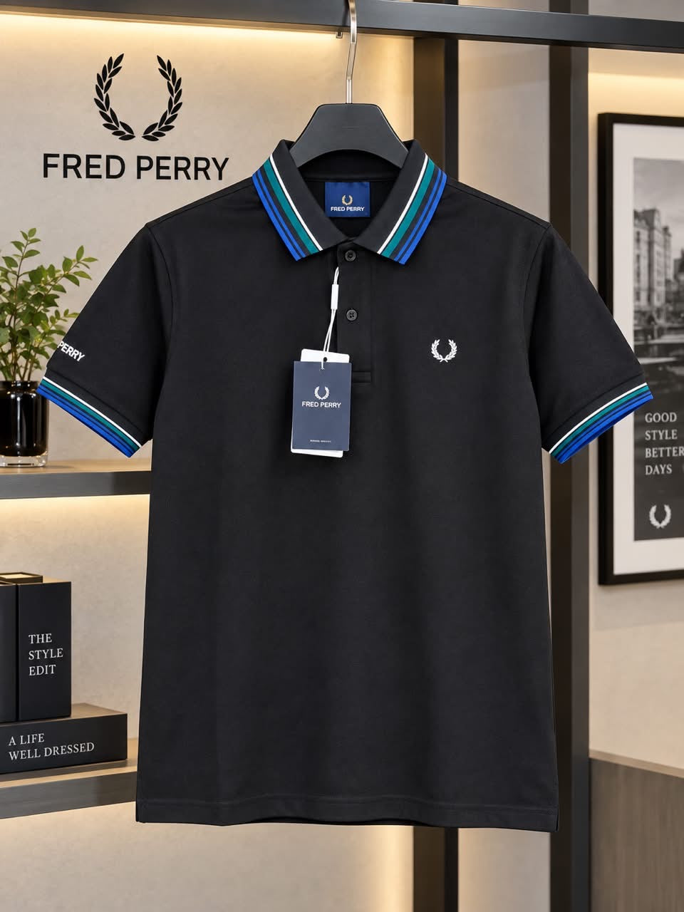 Fred Perry 100% Imported Cotton Lycra Fabric Very Premium Polo Neck Tshirt