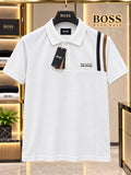 Hugo Boss 100% Imported Cotton Lycra Fabric Very Premium Polo Neck Tshirt