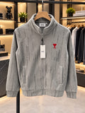 Ami Paris Imported Heavy Cordroy Fabric Very Premium Premium Zipper Jacket