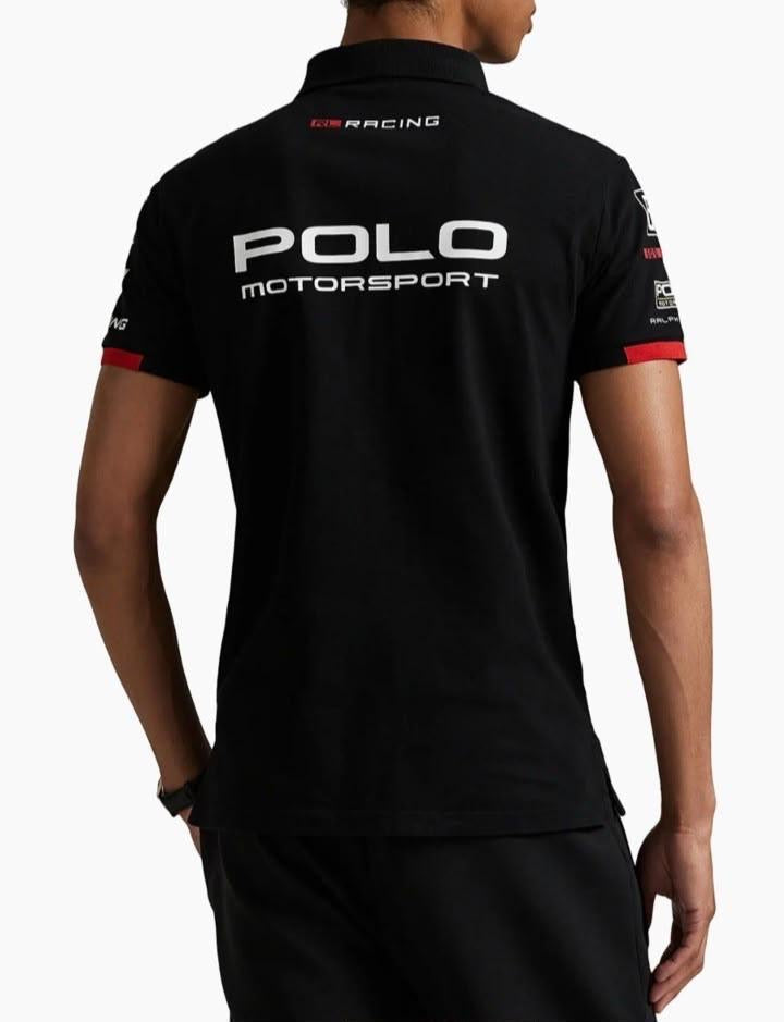 Ralph Lauren Polo Motorsport Racing Series 100% Imported Matty Cotton Lycra Fabric Very Premium Polo Neck Tshirt