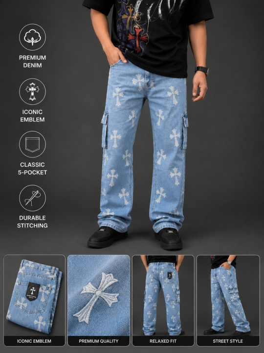 Chrome Hearts 100% Imported Very Premiun Denim Jeans