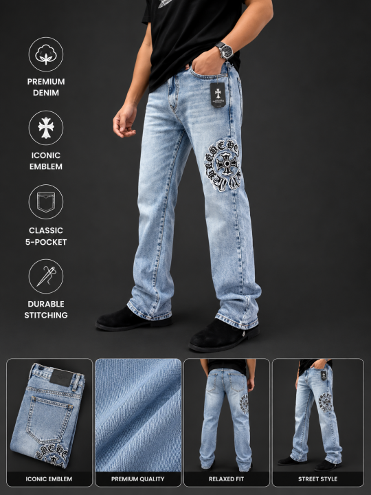 Chrome Hearts 100% Imported Very Premiun Denim Jeans