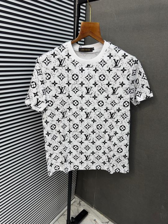 Louis Vuitton Monogram Print T-Shirt (White)