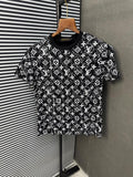 Louis Vuitton Monogram Print T-Shirt (Black)
