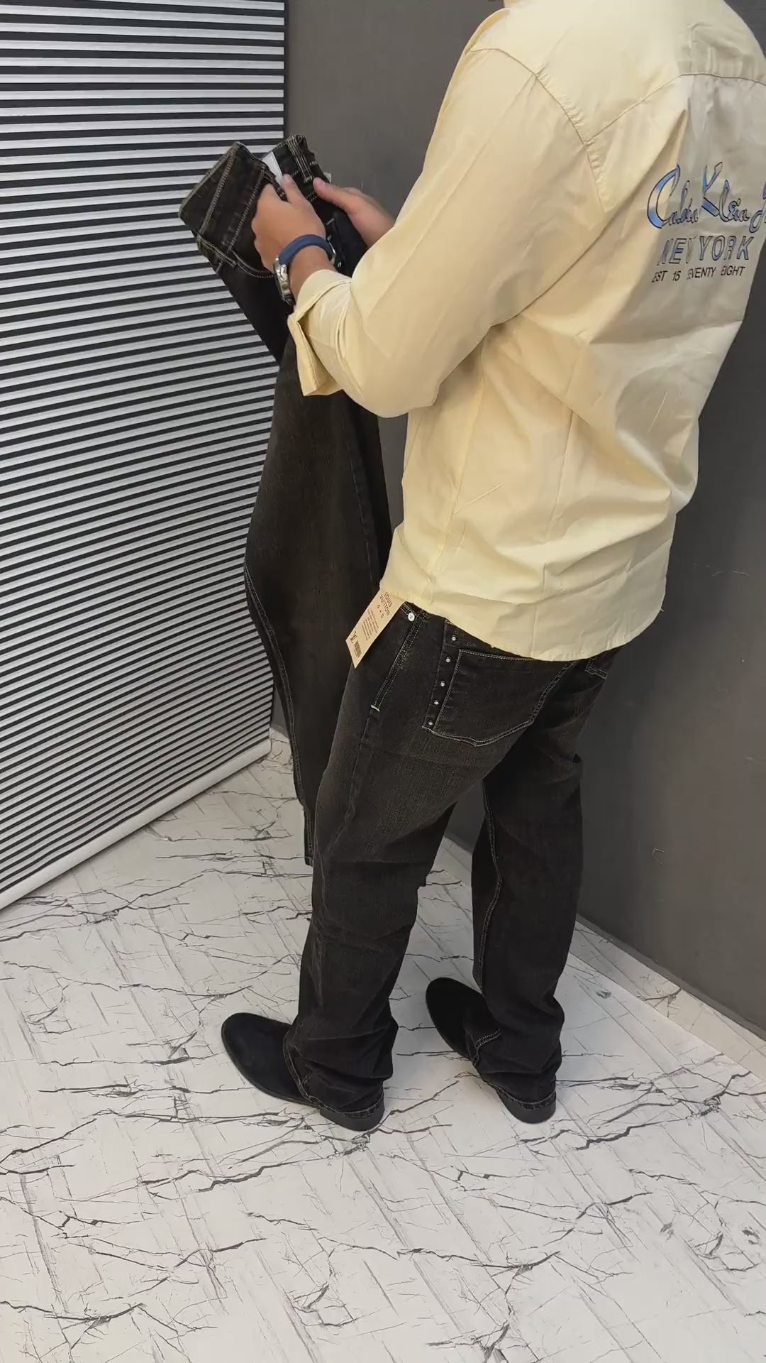Louis Vuitton Imported Fabric Straight Fit Jeans