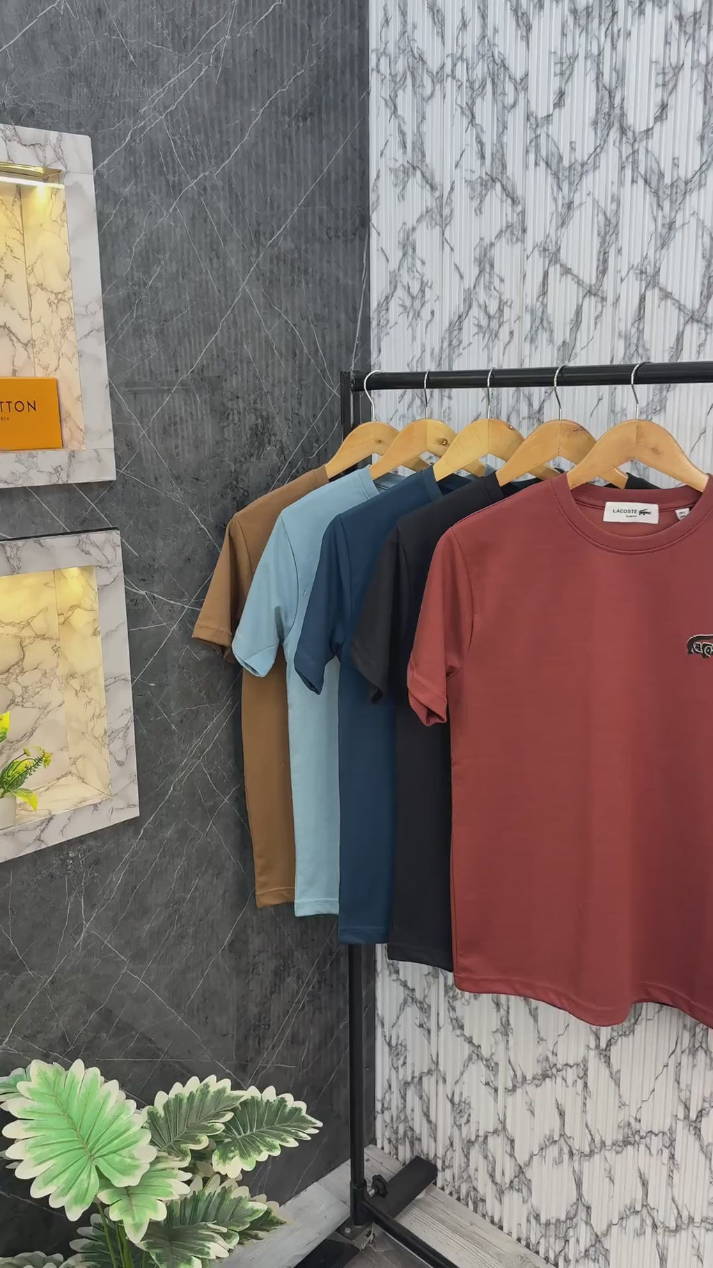 Lacoste Imported Fabric Round Neck Tshirts