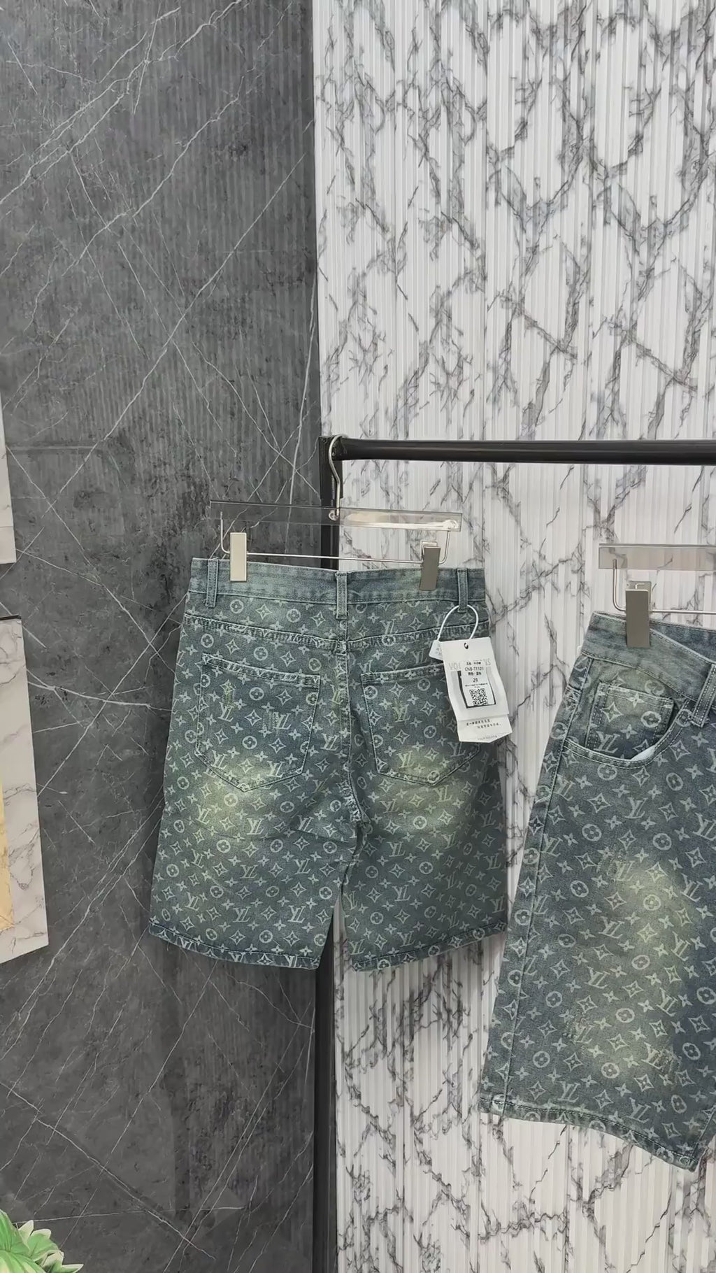 Louis Vuitton Imported Denim Shorts