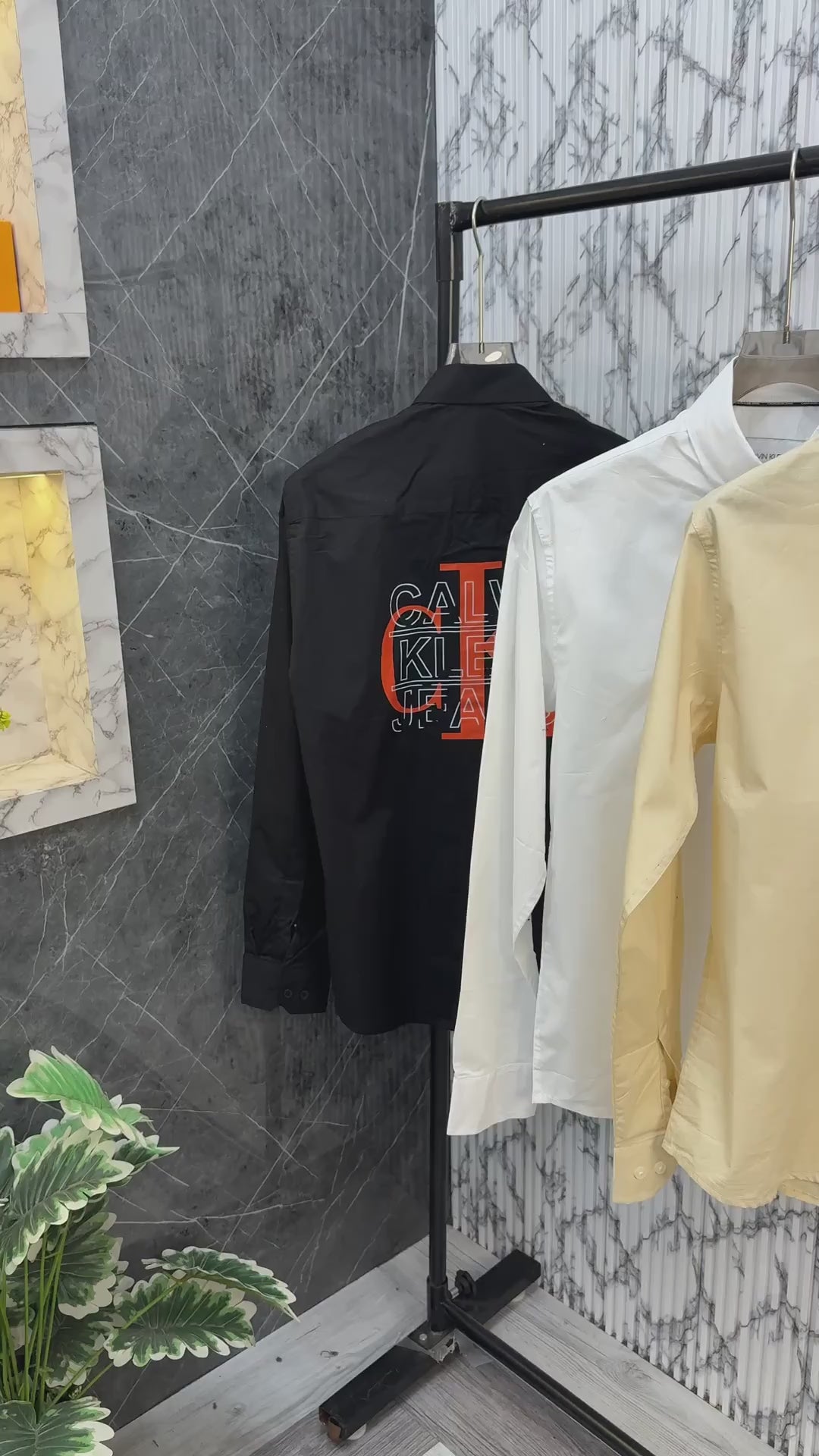 Calvin Klein Imported Oxford Fabric Full Sleeves Shirt