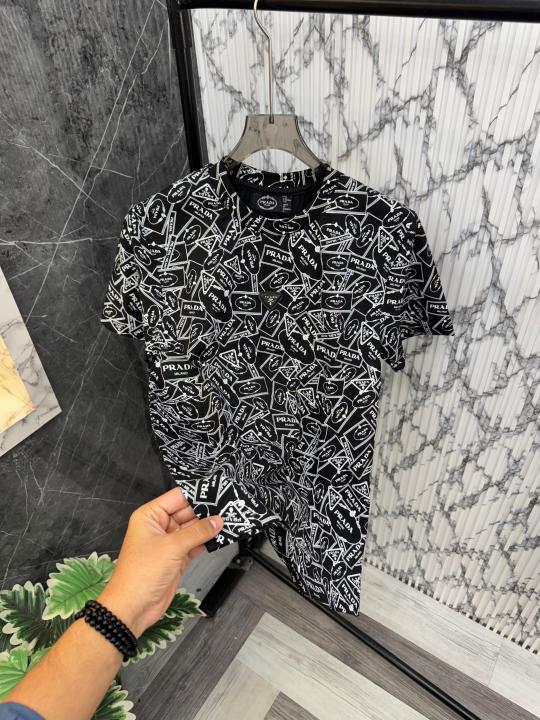 Prada Milano Imported Fabric Round Neck Tshirts