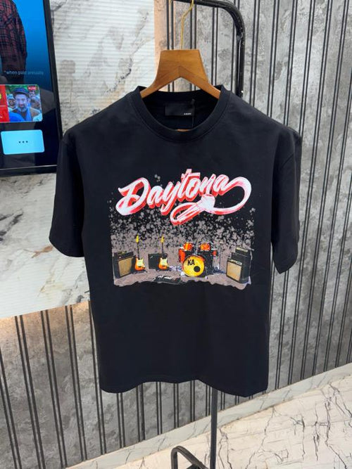 Amiri imported fabric designer heavy round neck tshirt