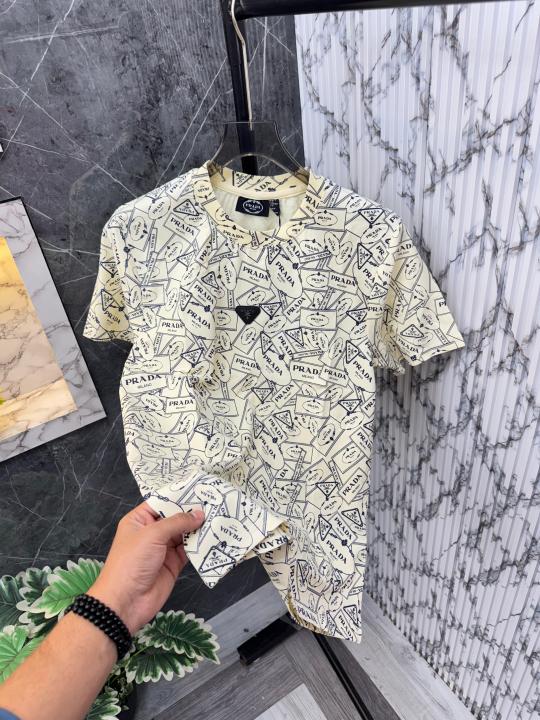 Prada Milano Imported Fabric Round Neck Tshirts
