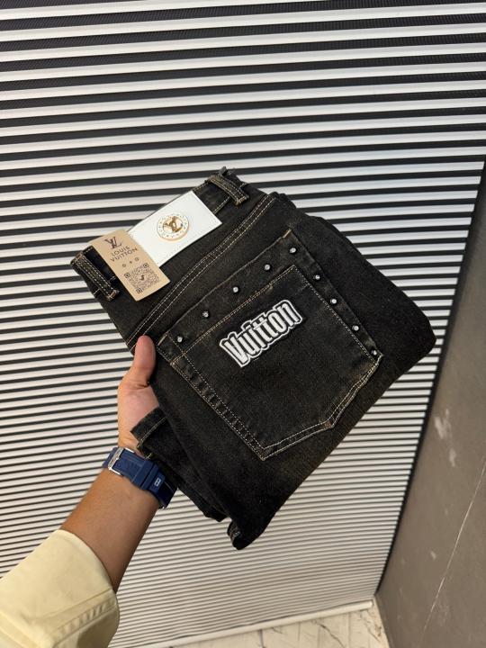 Louis Vuitton Imported Fabric Straight Fit Jeans