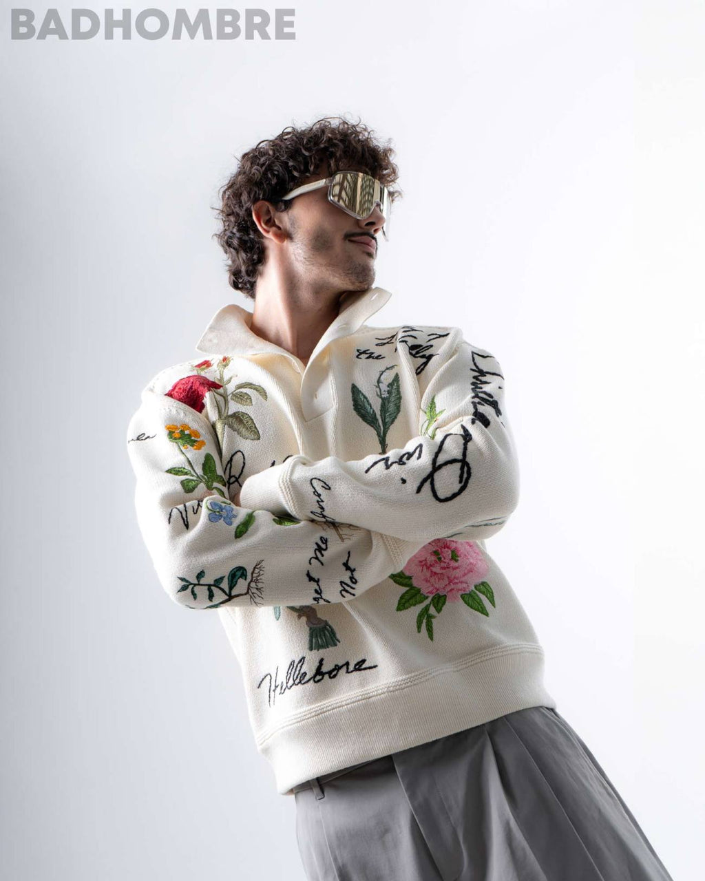Christian Dior Imported All Over Embroidery Sweatshirt Latest Store Article