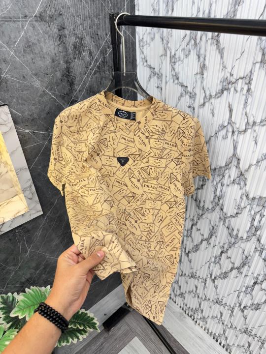 Prada Milano Imported Fabric Round Neck Tshirts