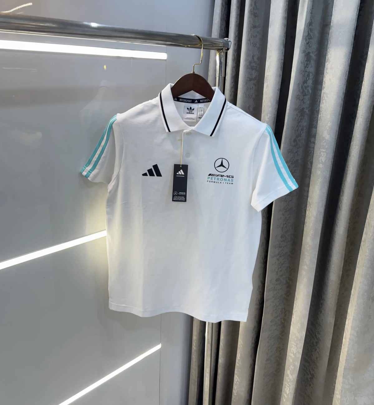 Adidas Black Premium Polo T-shirt