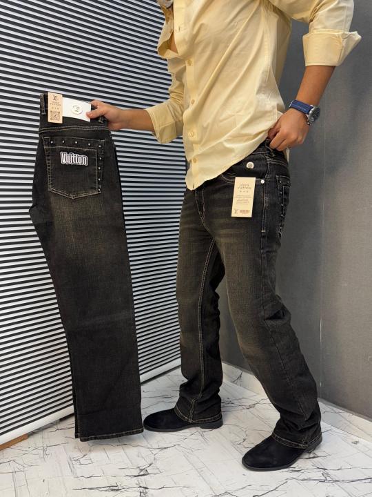 Louis Vuitton Imported Fabric Straight Fit Jeans