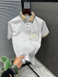 Burberry 100% Imported Matty Cotton Lycra Fabric Very Premium Polo Neck Tshirt