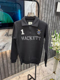 Hackett Imported Fleece Fabric Front Embroidery Embossed Sweatshirt