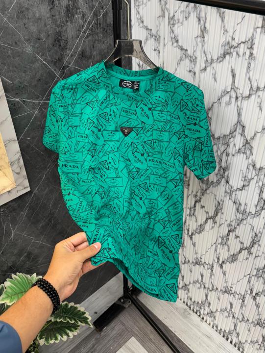 Prada Milano Imported Fabric Round Neck Tshirts